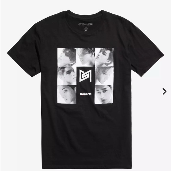 SuperM Black & White Photos T-Shirt - Picture 1 of 5